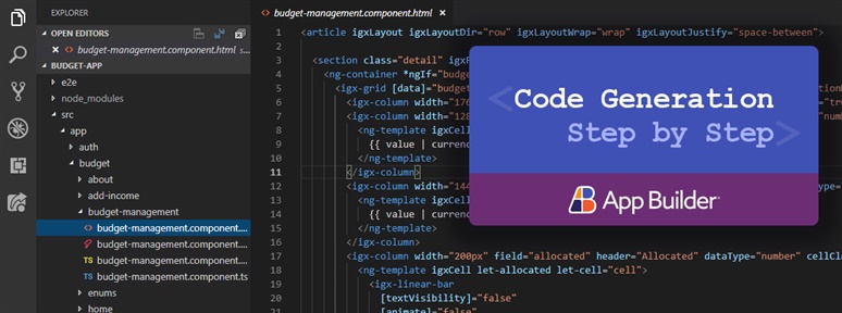 Generación de código Angular: una guía paso a paso con App Builder