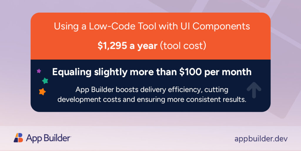 cost-saving with low-code tools