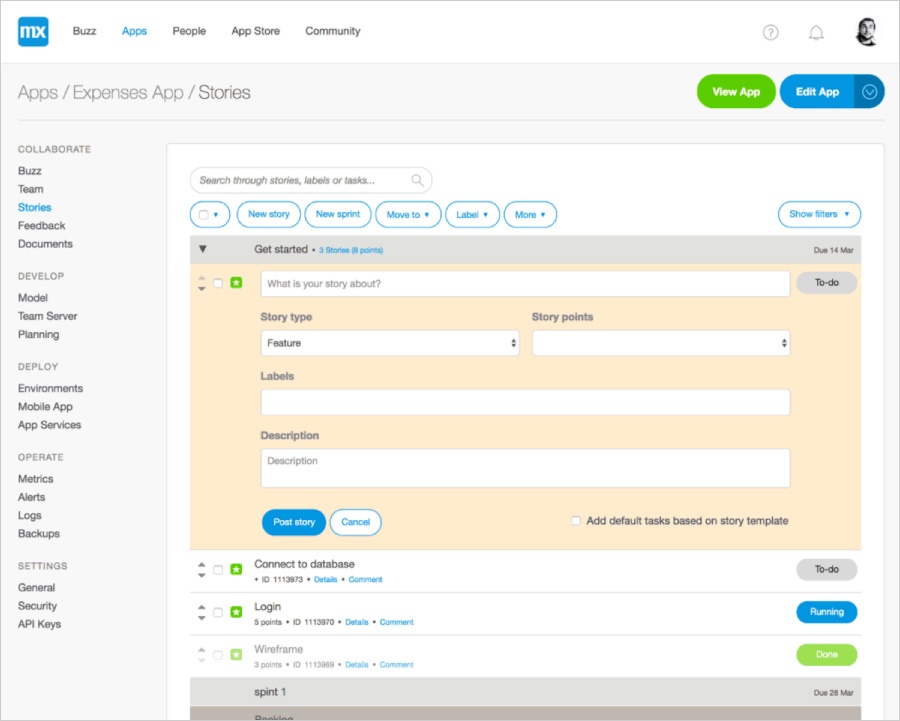 Mendix platform