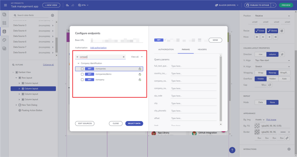 Filtering of OpenAPI endpoints 