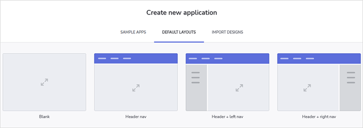 Creating new app with App Builder