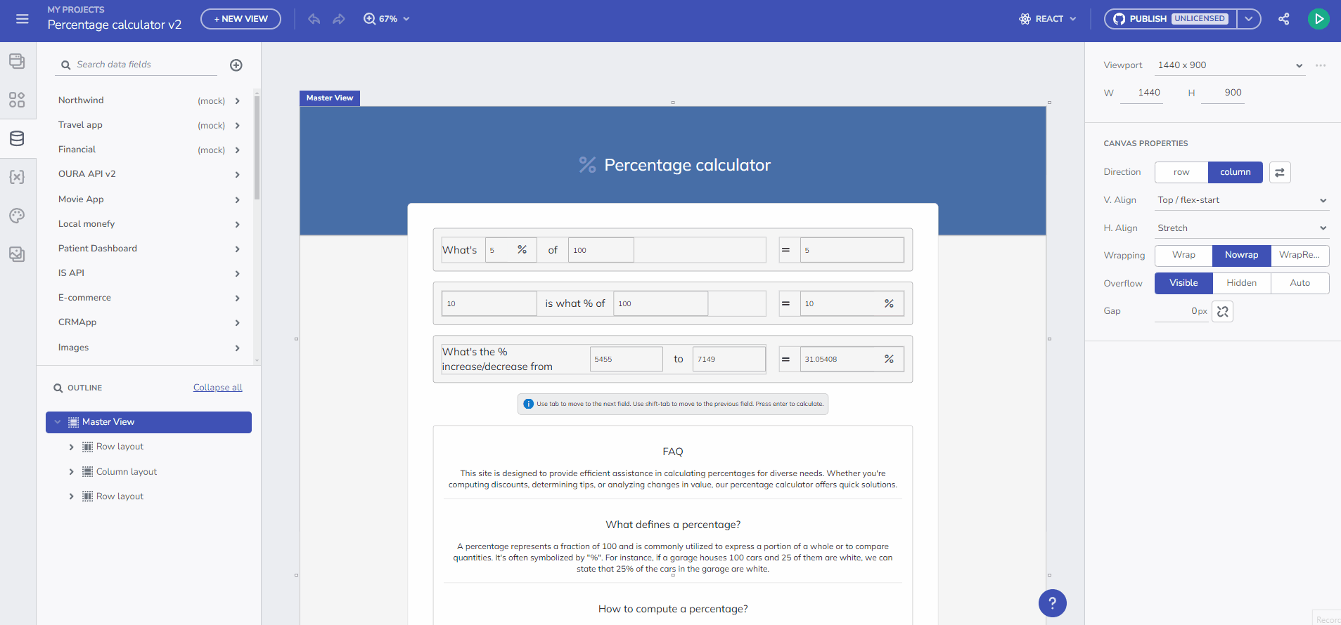 App Builder June Release with React Code