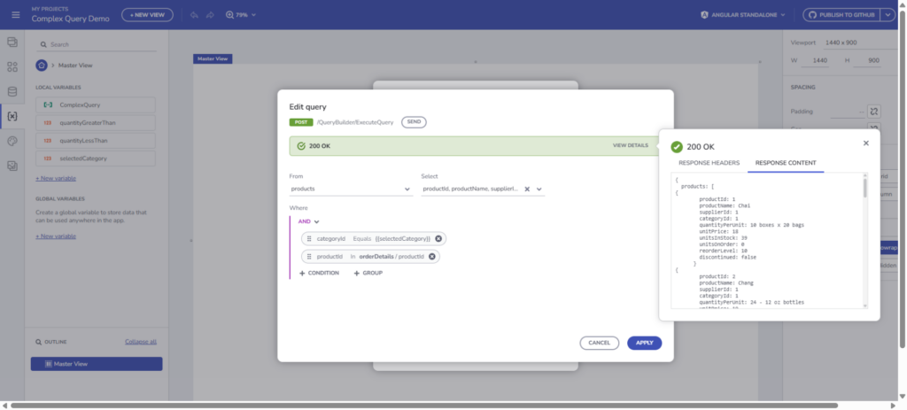 App Builder Release: Initial Advanced Filtering, New AI Chat UI, & Query Builder