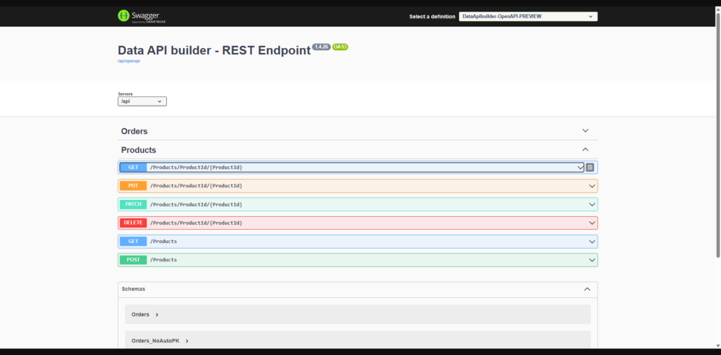 running and testing the API