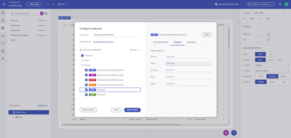 connect to App Builder