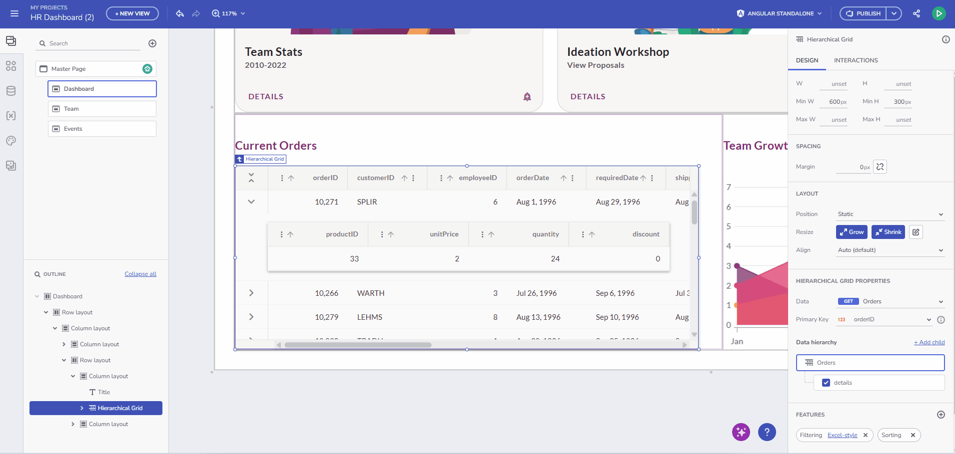 Hierarchical Grid Load-on-demand